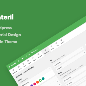Materil - WordPress Material Design Admin Theme