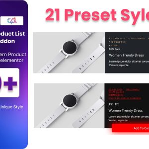 WooCommerce Product List Addon For Elementor