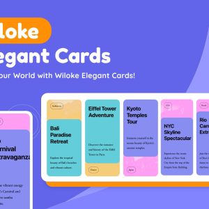 Wiloke Elegant Cards Elementor