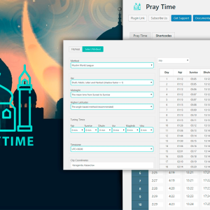 PrayTimes - Islamic Prayer Time WordPress Plugin