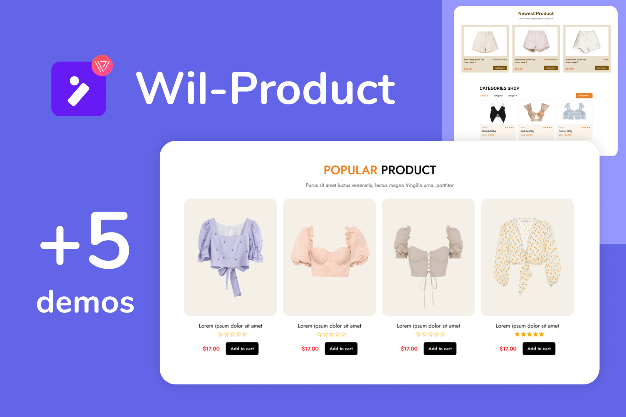 Wiloke WooCommerce Products Grid and Slider