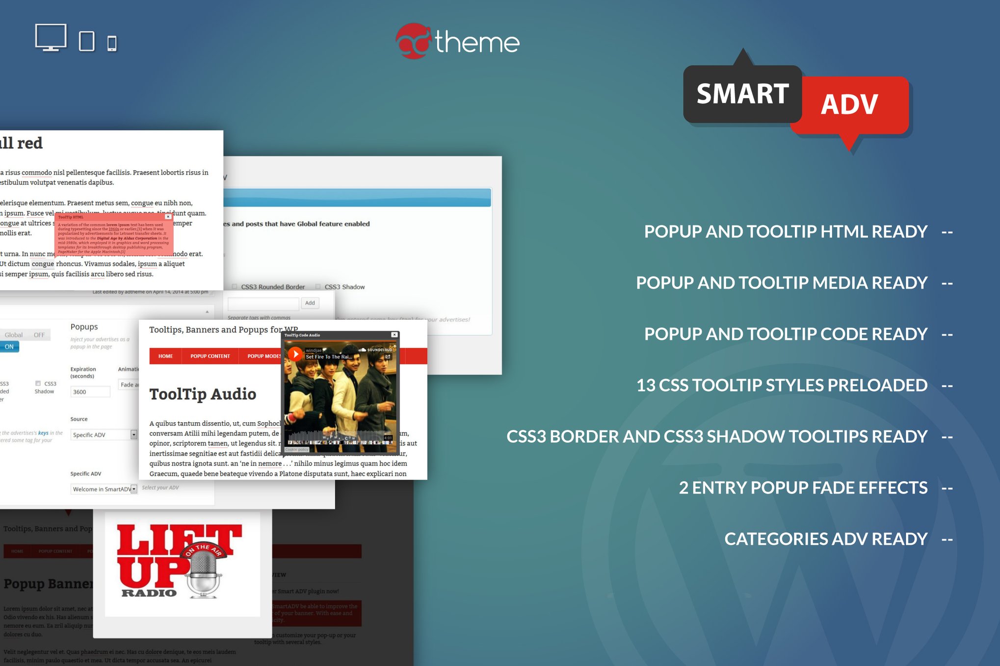 SmartADV - Tooltips, Banners and Popups for WP