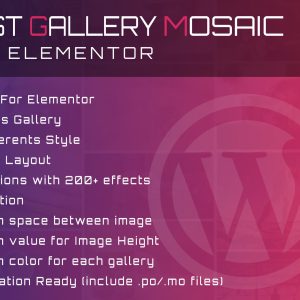 Fast Gallery Mosaic for Elementor WordPress Plugin