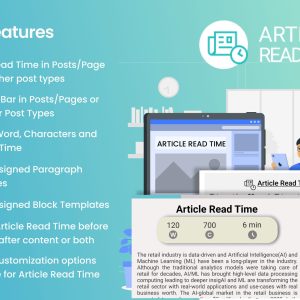 Article Read Time & Progress Bar
