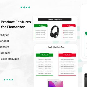 Advanced Product Features Showcase for Elementor