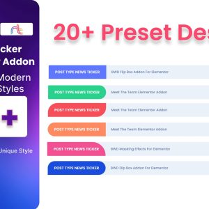 News Ticker Addon For Elementor