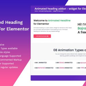 Animated heading addon â€“ widget for Elementor