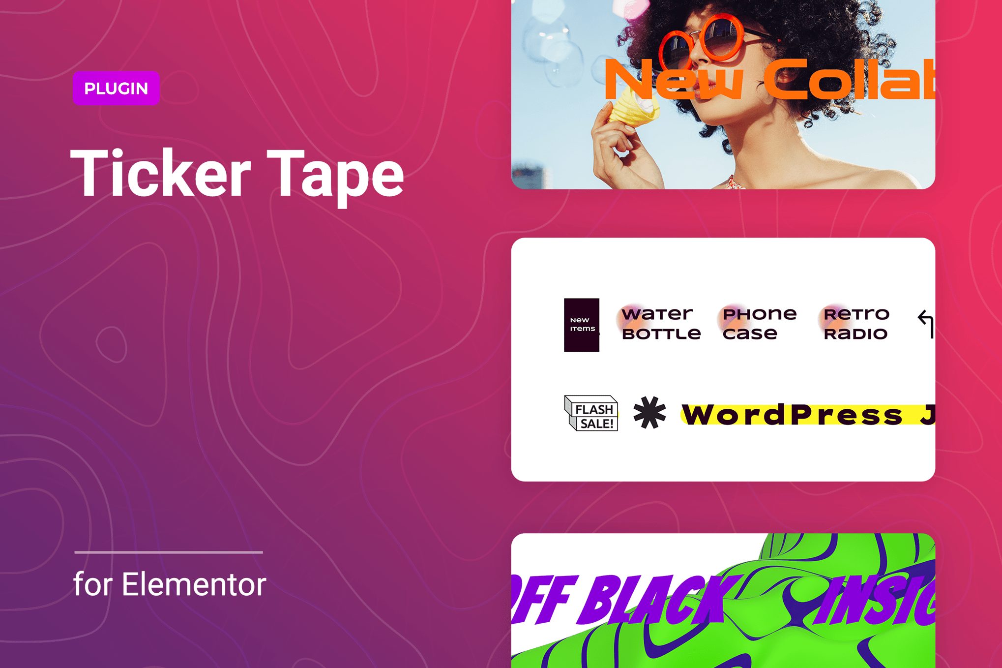 Ticker for Elementor