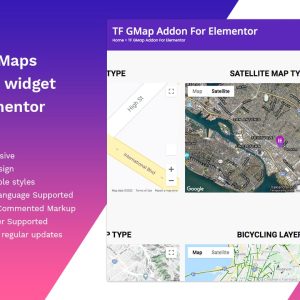 Google Maps addon - widget for Elementor