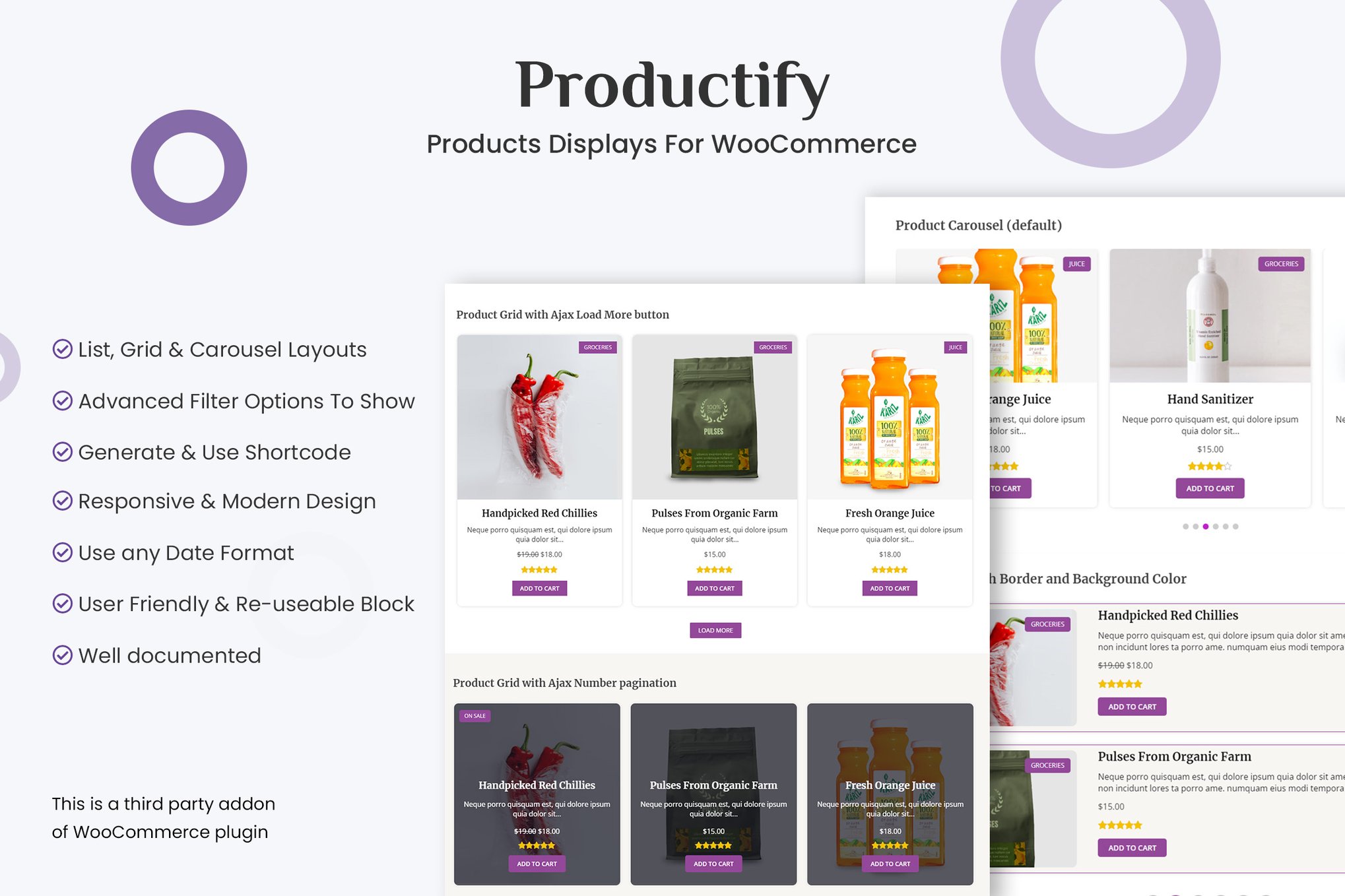 Products Displays For WooCommerce - Productify
