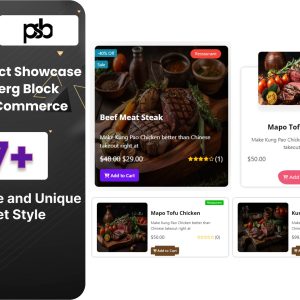 WooCommerce Product Showcase Gutenberg Block
