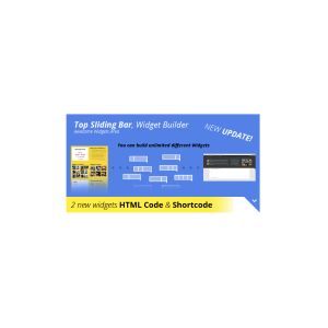 Top Sliding Bar - WordPress Widgets