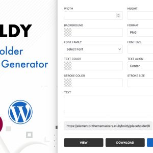 Holdy - Placeholder Image Generator