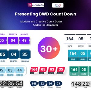 BWD Count Down addon for elementor