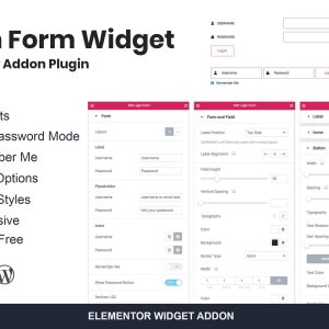 Login Form Widget Elementor Addon Plugin
