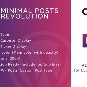 Minimal Posts Revolution For Elementor Plugin