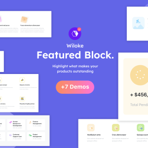 Wiloke Featured Block | Elementor Addon