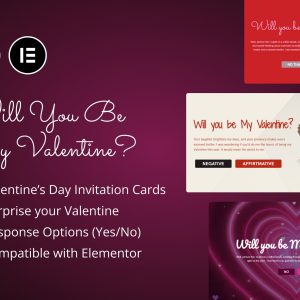 Valentine's Day Invitations for Elementor