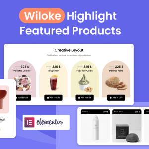 Wiloke Highlight Featured Products for Elementor