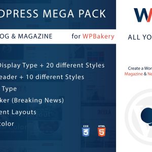 Wordpress Mega Pack for WPBakery, News-Blog