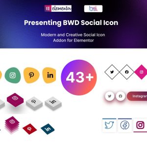 Social Media Icon addon for elementor