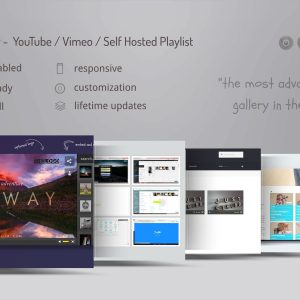 Video Gallery Wordpress Plugin /w YouTube, Vimeo