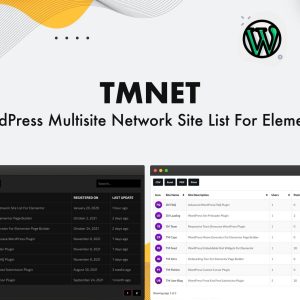 TMNET WordPress Multisite Site List For Elementor