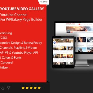 Youtube Gallery - Addon For WPBakery Page Builder