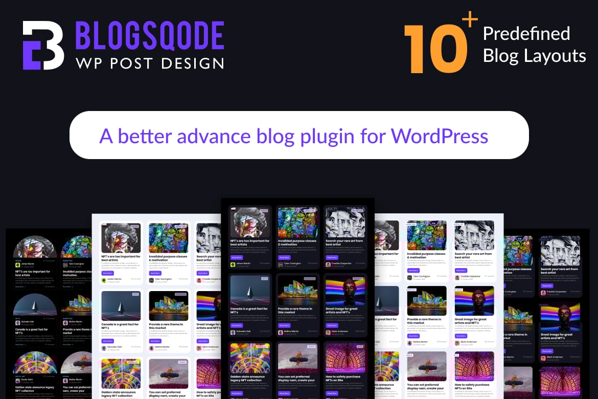 Blogsqode - Blog Design for WordPress Plugin